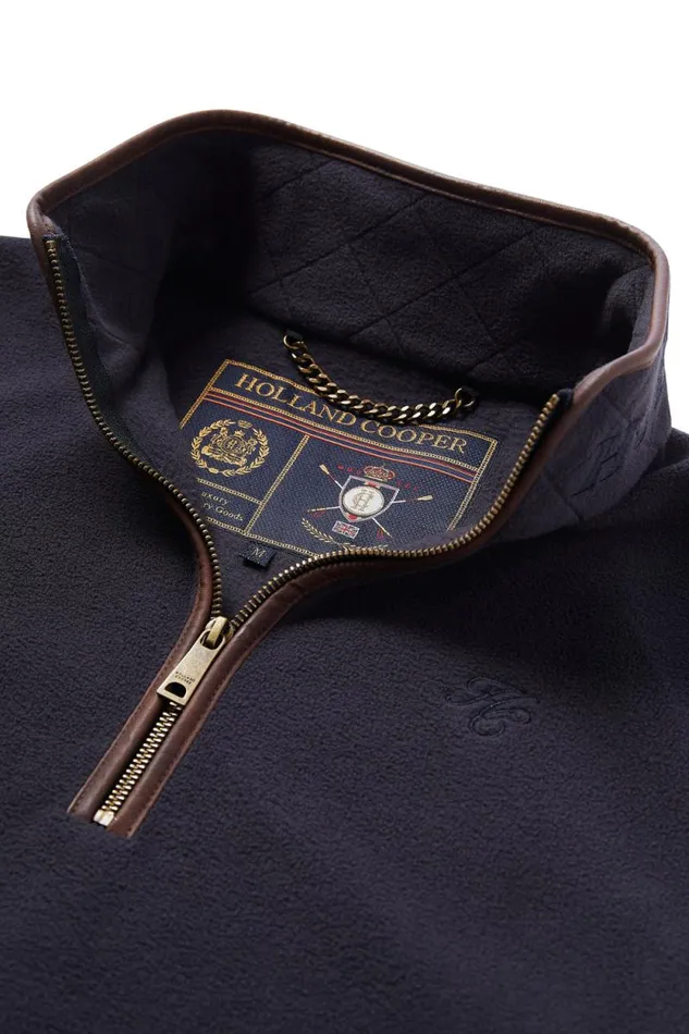 Men Country Fleece Quarter Zip Ink Navy Holland Cooper Fleeces Men Country Fleece Quarter Zip Ink Navy Holland Cooper Fleeces