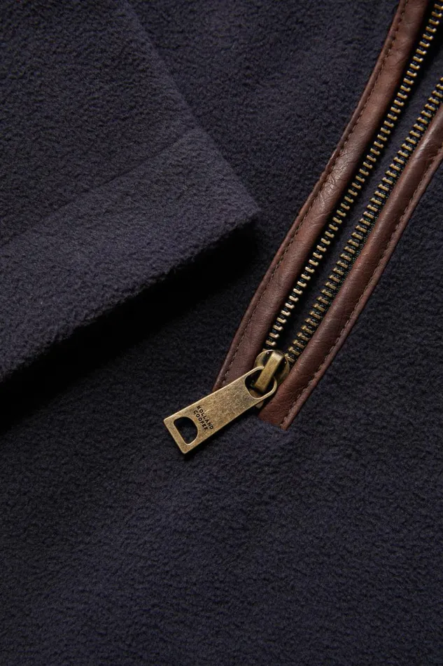 Men Country Fleece Quarter Zip Ink Navy Holland Cooper Fleeces Men Country Fleece Quarter Zip Ink Navy Holland Cooper Fleeces