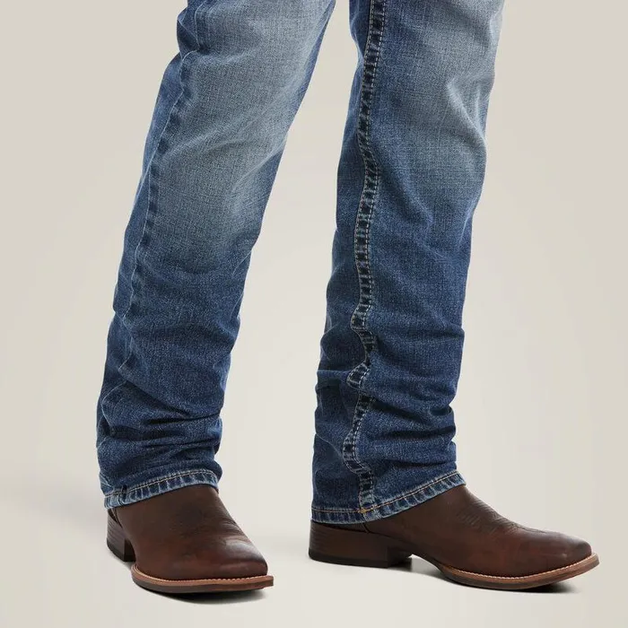 Men Denim Ariat M4 Low Rise Stretch Longspur Stackable Straight Leg Jean Dakota