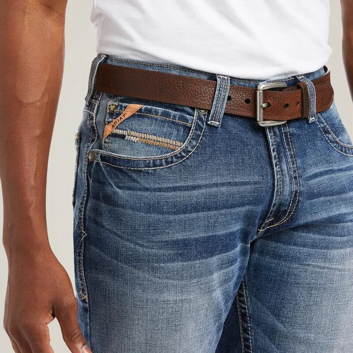 Men Denim Ariat M4 Low Rise Stretch Longspur Stackable Straight Leg Jean Dakota