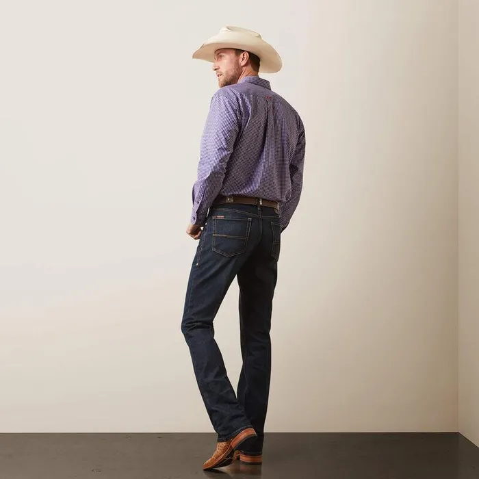 Men Denim Ariat M4 Relaxed Hansen Boot Cut Jean Blackstone