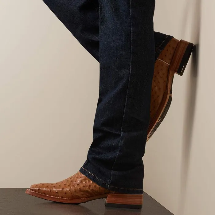 Men Denim Ariat M4 Relaxed Hansen Boot Cut Jean Blackstone