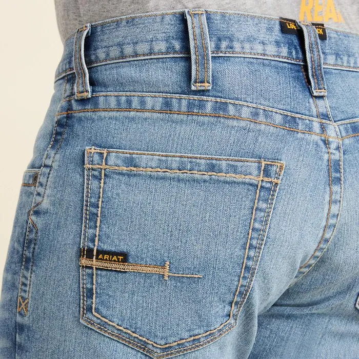 Men Denim Ariat Rebar M5 Straight DuraStretch Edge Straight Leg Jean Merced Men Denim Ariat Rebar M5 Straight DuraStretch Edge Straight Leg Jean Merced