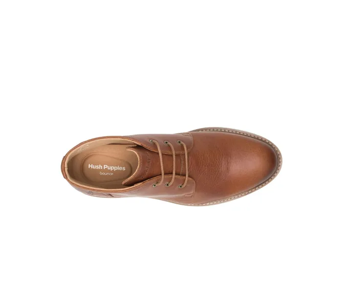 Men Detroit Chukka Cognac Leather Boots Hush Puppies Men Detroit Chukka Cognac Leather Boots Hush Puppies