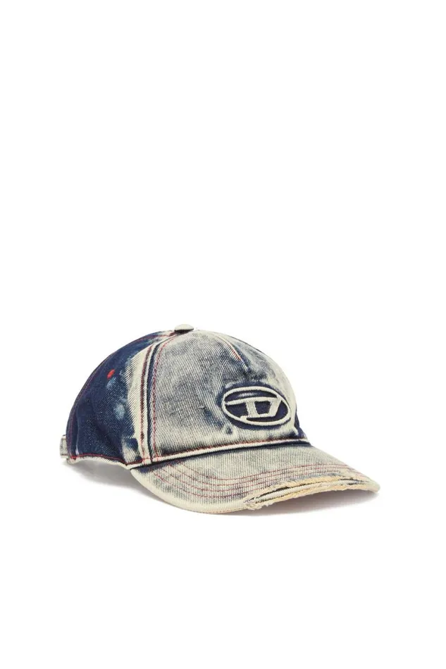 Men Diesel Caps Hats and Scarves CSEYMON Bluewhite