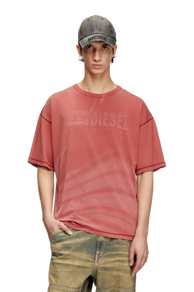 Men Diesel TShirts and Polos TADJUSTR13 Red Men Diesel TShirts and Polos TADJUSTR13 Red