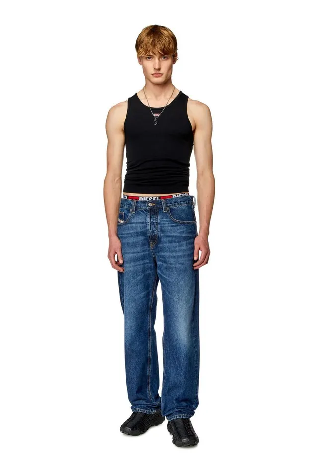 Men Diesel TShirts and Polos TLIFTYD Black