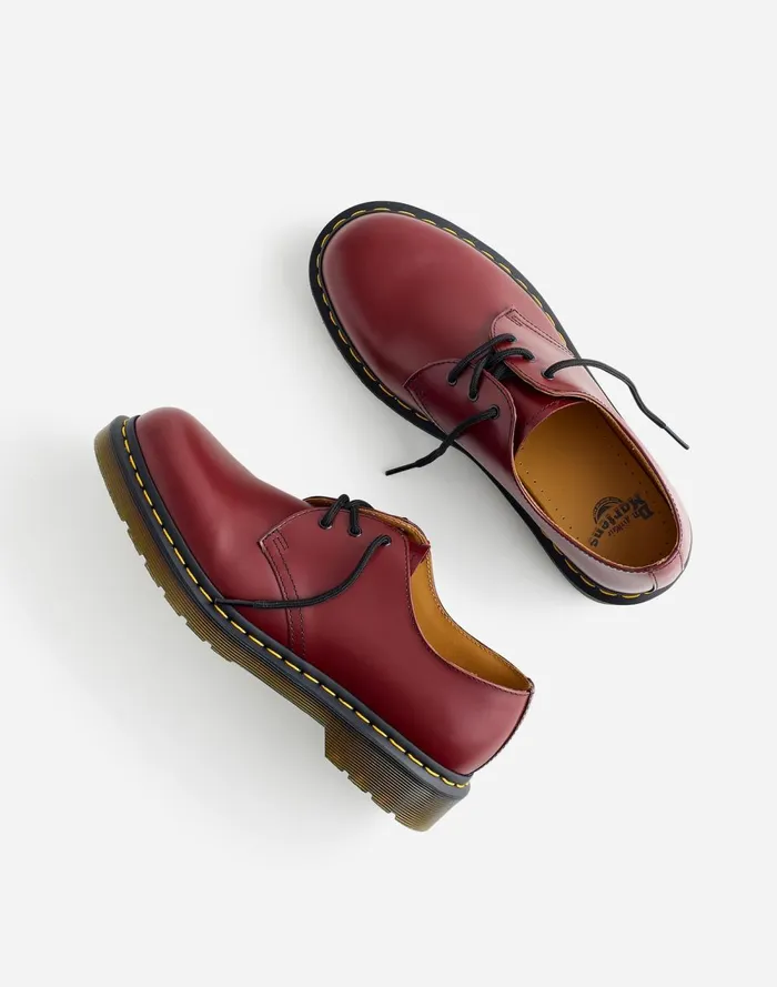 Men Dress Shoes and Loafers Madewell Dr Martens 1461 Oxfords In Leather Cherry Red