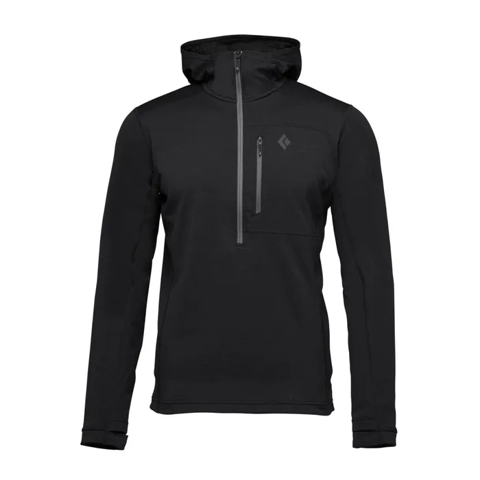Men Fleece Black Diamond Coefficient 14ZipFleece Hoody