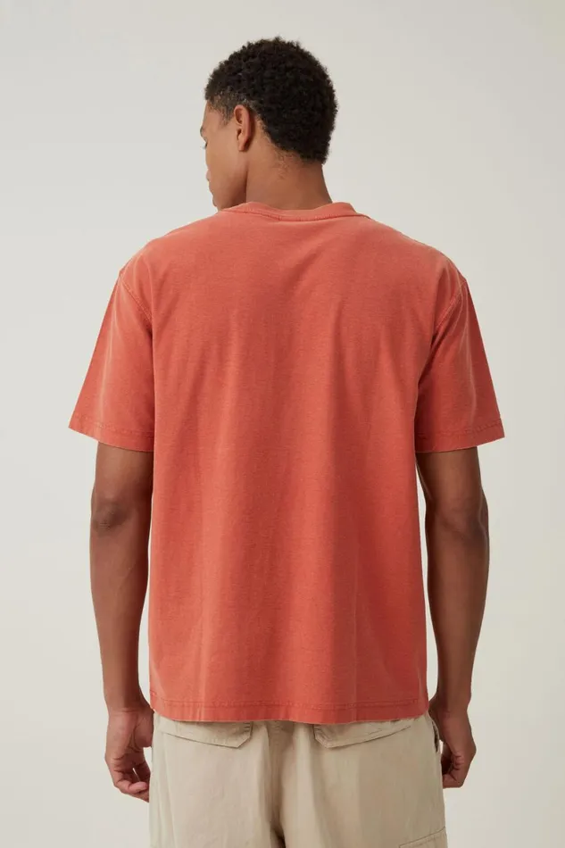 Men Graphic TShirts Cotton On Blink 182 Loose Fit TShirt Lcn Mt Cinder Orangewasting Time