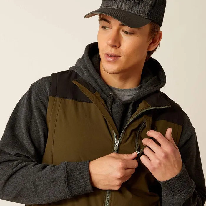 Men Jackets and Vests Ariat Pioneer StretchShell Vest Relic