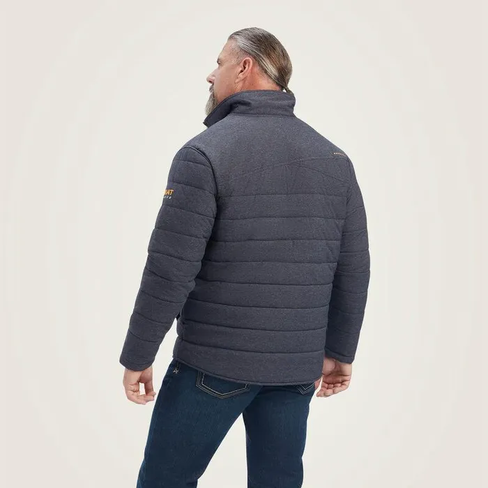 Men Jackets and Vests Ariat Rebar Valiant Stretch Canvas Water Resistant Insulated Jacket Charcoal Heather Men Jackets and Vests Ariat Rebar Valiant Stretch Canvas Water Resistant Insulated Jacket Charcoal Heather