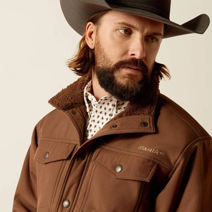 Men Jackets and Vests Ariat Vernon Sherpa 20 Carafe