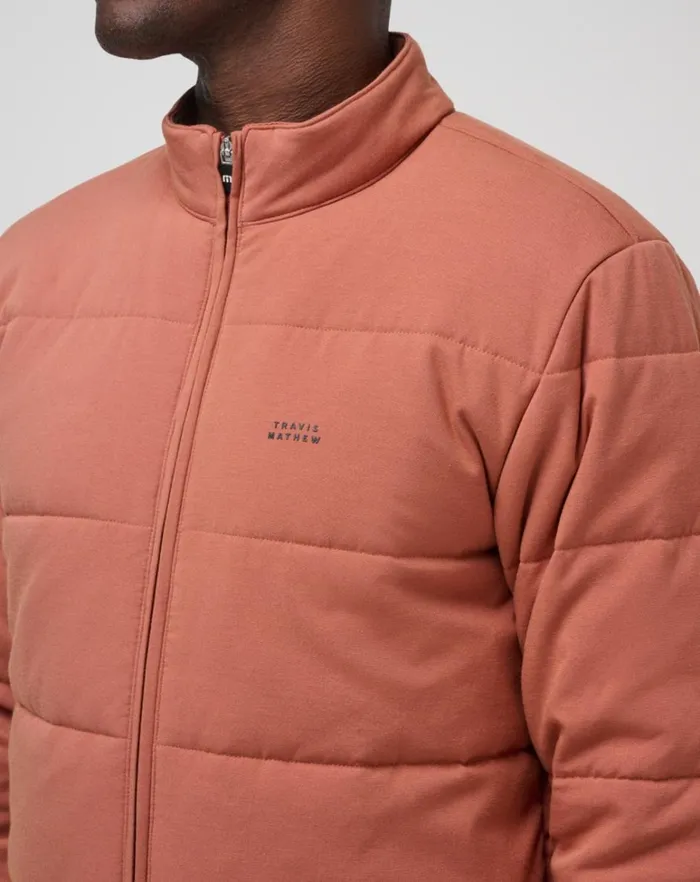 Men Jackets TravisMathew CLIMATE DROP JACKET Heather Copper