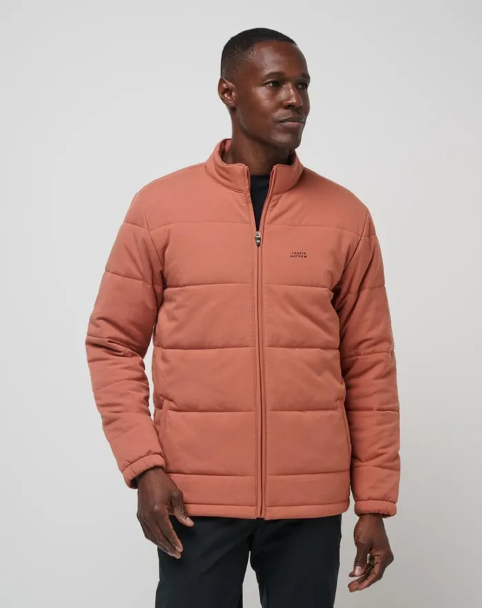 Men Jackets TravisMathew CLIMATE DROP JACKET Heather Copper