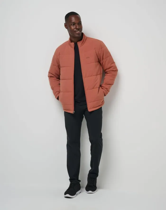 Men Jackets TravisMathew CLIMATE DROP JACKET Heather Copper