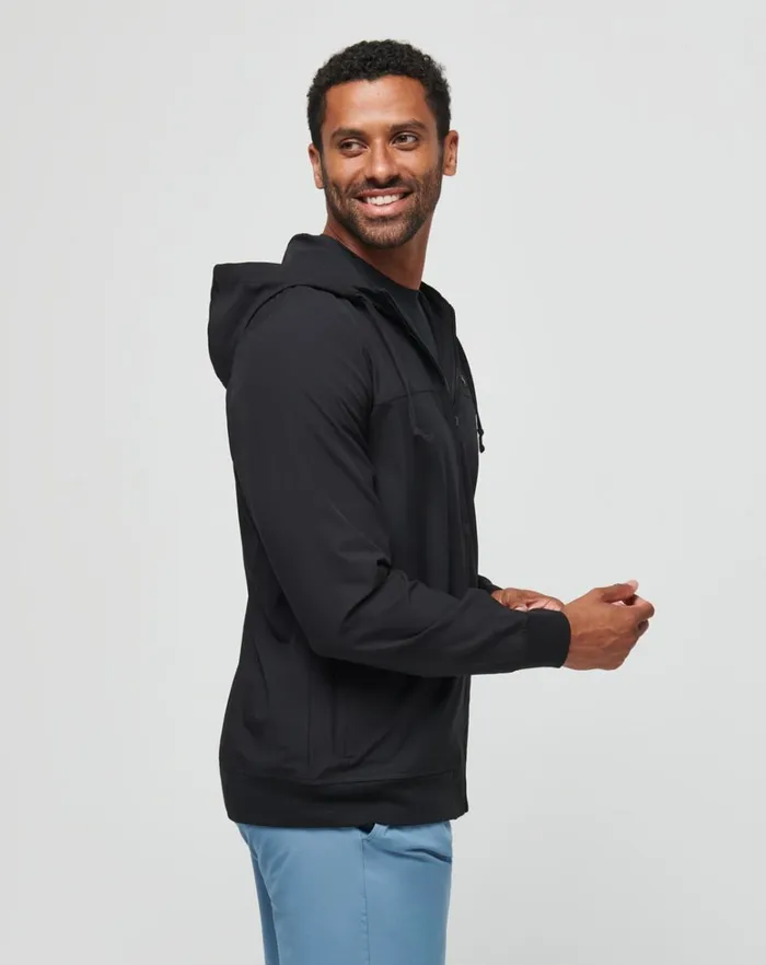 Men Jackets TravisMathew WANDERLUST HOODIE Black