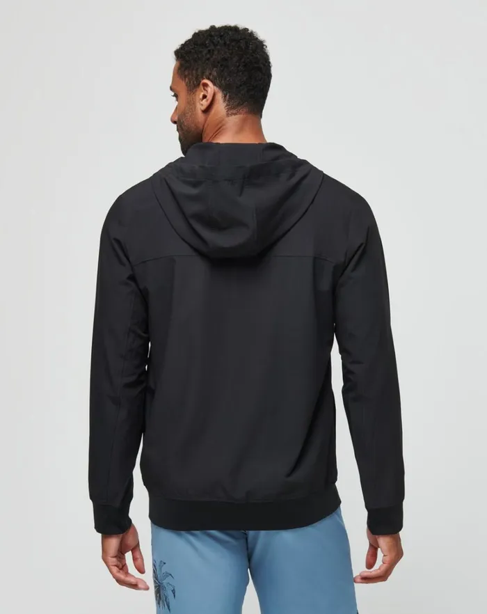 Men Jackets TravisMathew WANDERLUST HOODIE Black