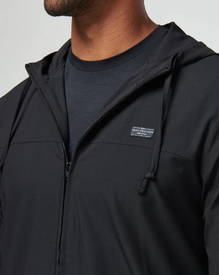 Men Jackets TravisMathew WANDERLUST HOODIE Black