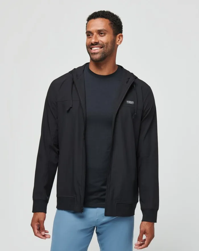 Men Jackets TravisMathew WANDERLUST HOODIE Black