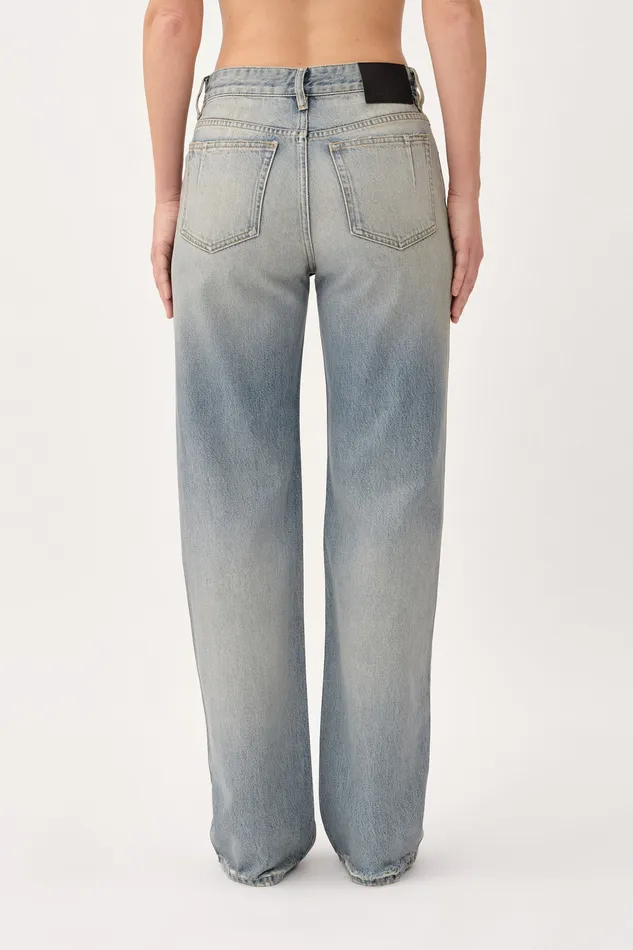 Men Jeans Wonhundred Genoa Coated Denim 8211 Coated Blue