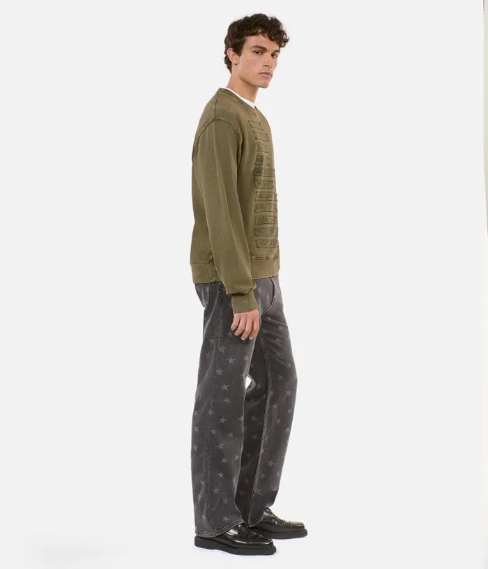 Men Khaki Patch Sweatshirt THE KOOPLES Sweatshirts and Sweatpants