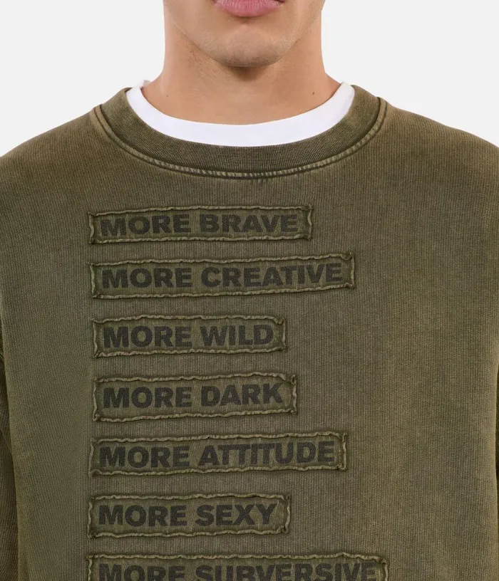 Men Khaki Patch Sweatshirt THE KOOPLES Sweatshirts and Sweatpants