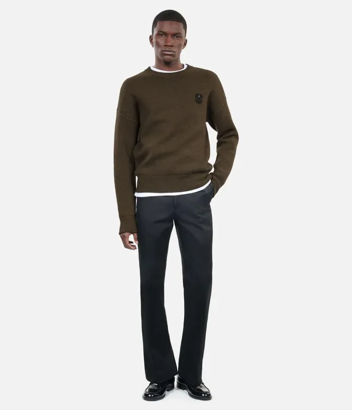 Men Khaki Wool Sweater THE KOOPLES Sweaters