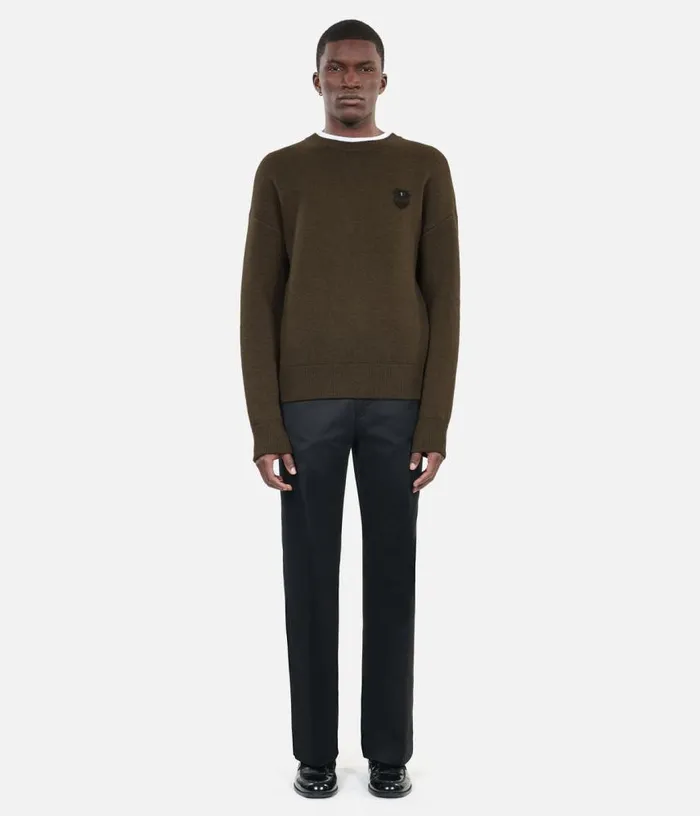 Men Khaki Wool Sweater THE KOOPLES Sweaters