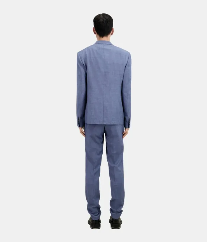 Men Light Blue Wool Suit Jacket THE KOOPLES Blazers and Suits