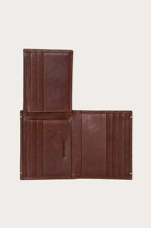 Men Lucky Brand Bags and Wallets Smooth Leather Lfold Wallet Dark Brown
