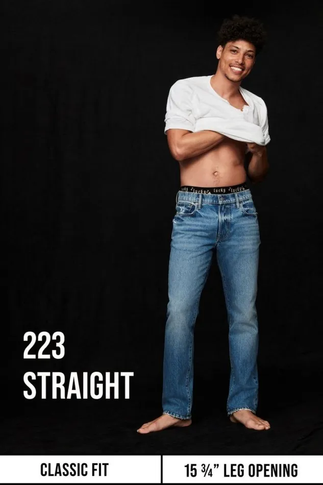 Men Lucky Brand Jeans 223 Straight Advanced Stretch Jean Ocala