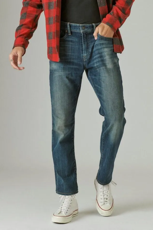Men Lucky Brand Jeans 410 Athletic Straight Coolmax Stretch Jean Mcarthur