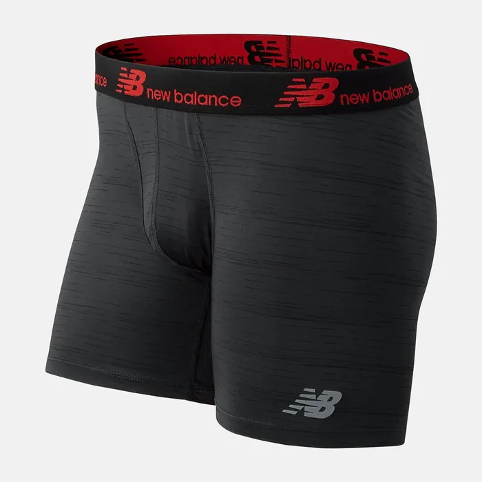 Men Mens 6 Inch Boxer Brief 2 Pack Black New Balance Underwear Men Mens 6 Inch Boxer Brief 2 Pack Black New Balance Underwear