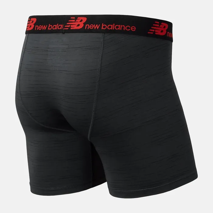 Men Mens 6 Inch Boxer Brief 2 Pack Black New Balance Underwear Men Mens 6 Inch Boxer Brief 2 Pack Black New Balance Underwear