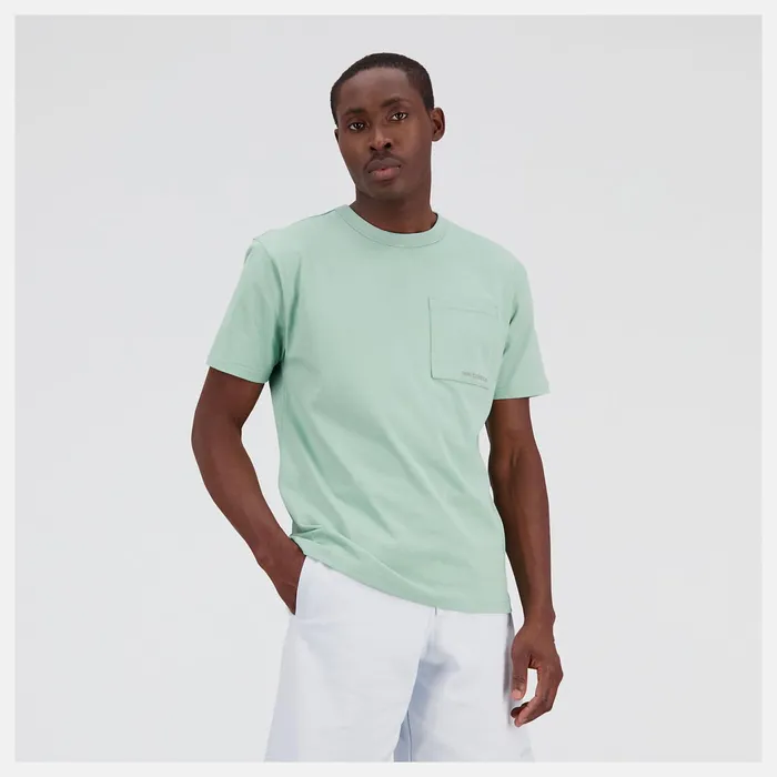 Men NB Athletics Nature State Short Sleeve Tee Sage Leaf New Balance Shirts