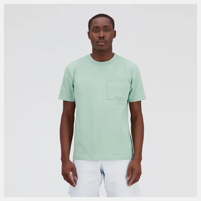Men NB Athletics Nature State Short Sleeve Tee Sage Leaf New Balance Shirts Men NB Athletics Nature State Short Sleeve Tee Sage Leaf New Balance Shirts