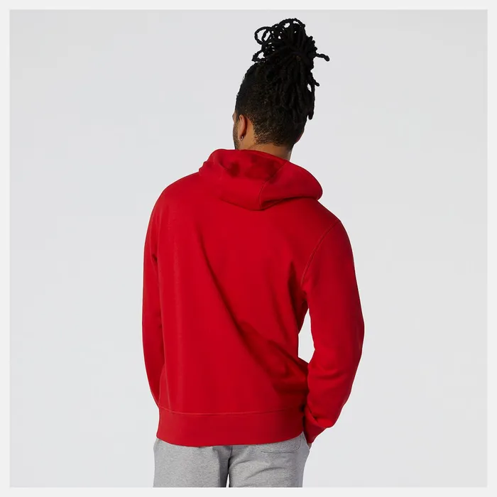 Men NB Essentials Pullover Hoodie Team Red Inline New Balance Hoodies and Sweatshirts Men NB Essentials Pullover Hoodie Team Red Inline New Balance Hoodies and Sweatshirts