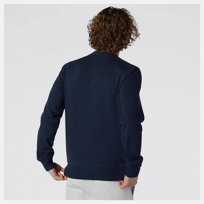 Men NB Essentials Stacked Logo Crew Eclipse New Balance Hoodies and Sweatshirts