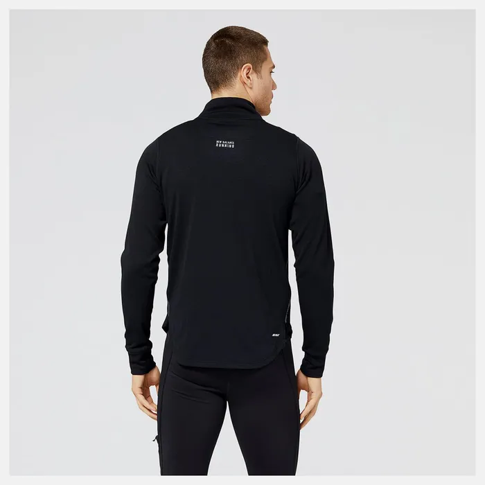 Men NB Heat Grid Half Zip Black New Balance Hoodies and Sweatshirts Men NB Heat Grid Half Zip Black New Balance Hoodies and Sweatshirts