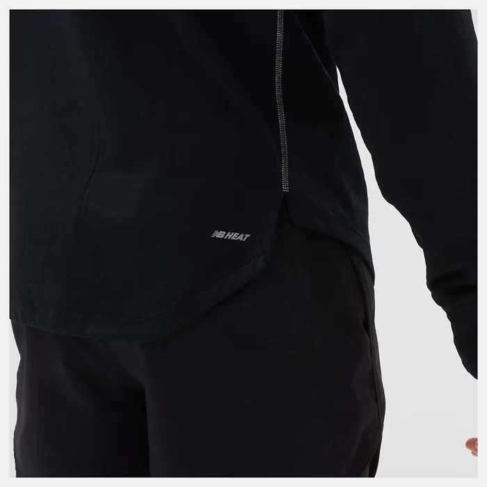 Men NB Heat Grid Half Zip Black New Balance Hoodies and Sweatshirts Men NB Heat Grid Half Zip Black New Balance Hoodies and Sweatshirts