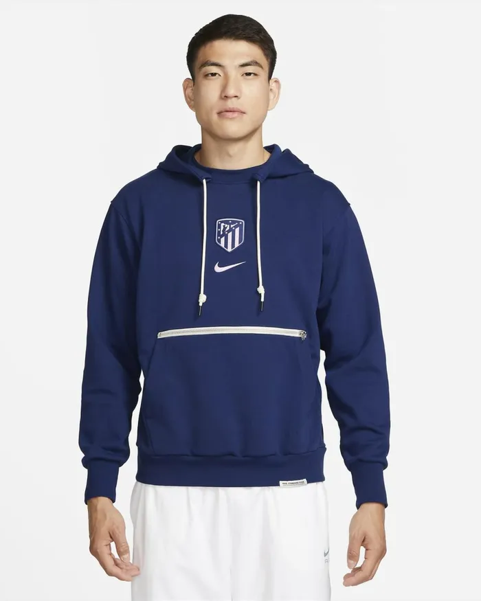 Men Nike Hoodies And Sweatshirts Atltico Madrid Standard Issue Blue Voidregal Pink