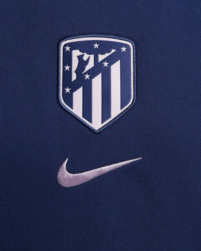 Men Nike Hoodies And Sweatshirts Atltico Madrid Standard Issue Blue Voidregal Pink