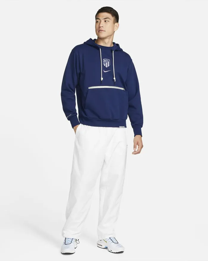 Men Nike Hoodies And Sweatshirts Atltico Madrid Standard Issue Blue Voidregal Pink