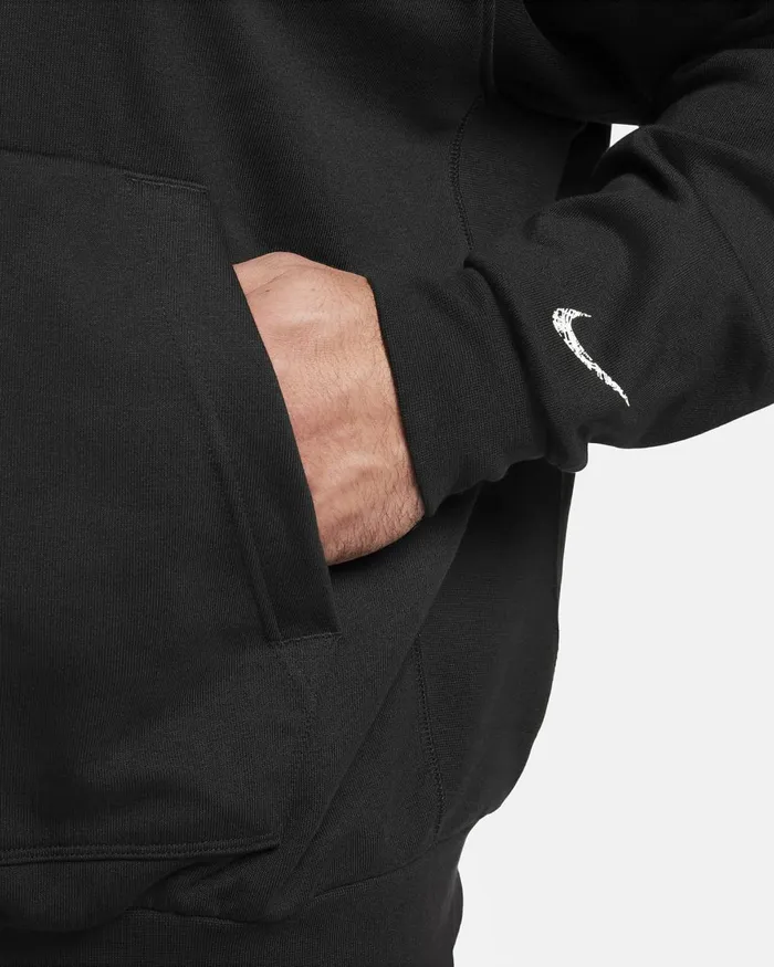 Men Nike Hoodies And Sweatshirts DriFIT Standard Issue Blackwhite
