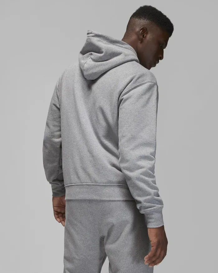 Men Nike Hoodies And Sweatshirts Jordan Flight Fleece Carbon Heathersail