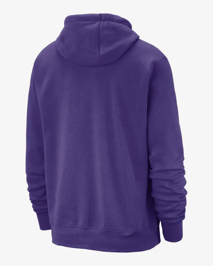 Men Nike Hoodies And Sweatshirts Los Angeles Lakers Club Field Purple