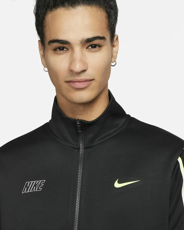 Men Nike Hoodies And Sweatshirts Sportswear Repeat Blackblackvolt
