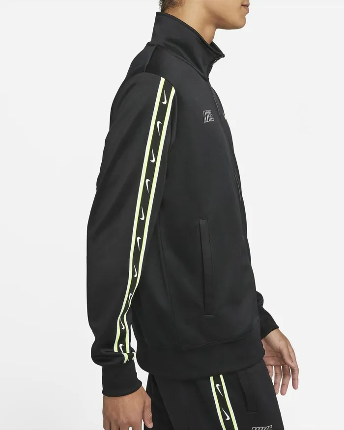 Men Nike Hoodies And Sweatshirts Sportswear Repeat Blackblackvolt