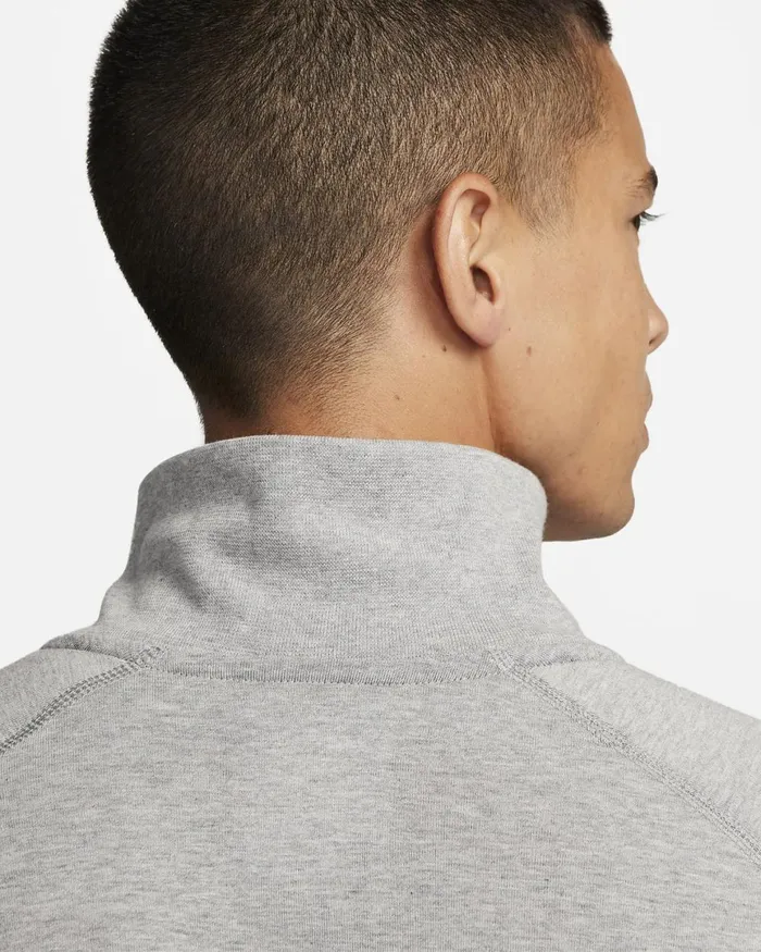 Men Nike Hoodies And Sweatshirts Sportswear Tech Fleece OG Dark Grey Heatherblack